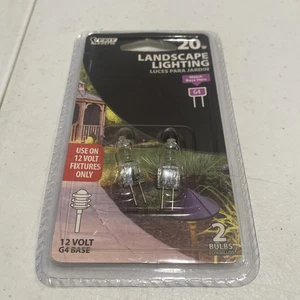 Feit Electric Landscape Light Bulb, 20 Watt-12 Volt, G4 Base, Pack of 2 Bulbs - Picture 1 of 3