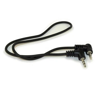 1 FT DOUBLE ANGLED 3.5mm Mini Stereo TRS Male to Male Speaker Cable - Image 1 of 3