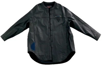 PRADA Milano: Damen Lederjacke/Lederhemd Nappaleder Schwarz Gr. 36 - Bild 1 von 4