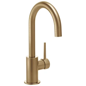 Delta Trinsic Champagner Bronze Einhand Deckmontage Bar und Vorbereitung Wasserhahn - Bild 1 von 3