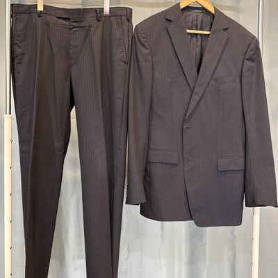Z Zenga Suit, EU52 , Dark Blue w/stripes - Image 1 of 4