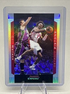 2004-05 Bowman Chrome #103 Ben Wallace /300 Refractor Pistons HOF NM+ - Picture 1 of 3