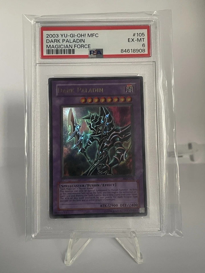 2003 YuGiOh Dark Paladin MFC-105 Magician Force Ultra Rare PSA 6 - Image 1 of 1