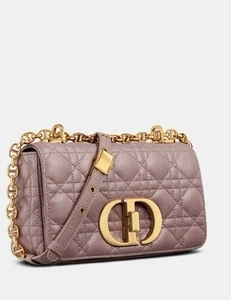 Bolso pequeño Dior Caro bolso acolchado rosa - Imagen 1 de 8