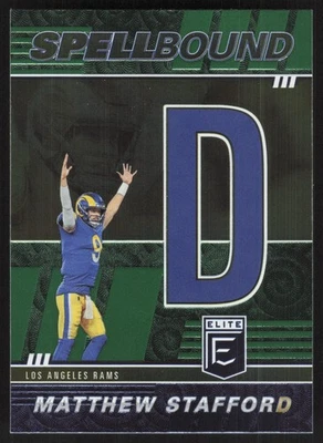 2022 Donruss Elite #SB-MS8 Matthew Stafford Spellbound Green - Image 1 of 2