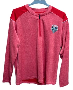 Champion New Mexico Lobos Red 1/4 Zip Pullover Over Basketball Football Size XL - Picture 1 of 5