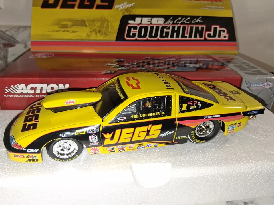 Acción NHRA Jeg Coughlin Jr Jeg's Pedido por correo escala 1/24 CHEVY PRO STOCK NUEVO EN CAJA. Foto 1 de 4