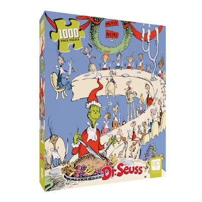 How the Grinch Stole Christmas 1000 Piece Jigsaw Puzzle Dr Seuss Collectible - Image 1 of 4