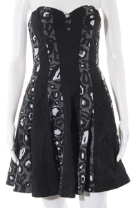 LIPSY Vestido bustier Mujeres Vestido Talla EU 36 negro-gris oscuro-blanco puro - Imagen 1 de 5