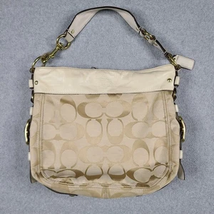 Bolso de Hombro COACH Zoe M0868-12674 Crema Estampado Lona Cuero - Imagen 1 de 13