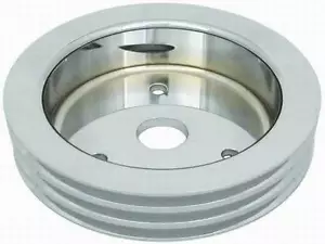 Small Block Chevy Polished Aluminum crank shaft Pulley tripple 3 groove billet l - Picture 1 of 1