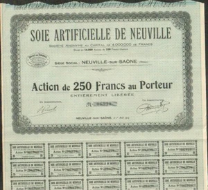 SOIE ARTIFICIELLE DE NEUVILLE (NEUVILLE S/SAÔNE) (X) - Imagen 1 de 1