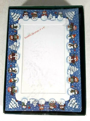 12 tarjetas navideñas muñeco de nieve incluye 12 sobres 4" x 6" conceptos de fiesta Foto 1 de 2