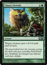 2x MTG: Titanic Growth - Green Common - Magic 2012 - M12 - Magic Card