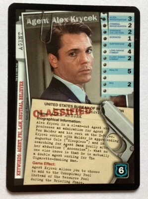 X-Files CCG - Premiere Ultra Rare - Agent Alex Krycek - Image 1 of 4