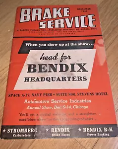 Dec 1940 BRAKE SERVICE Repair Shop Info / Ads / Cars PONTIAC / AMERICAR - Willy - Picture 1 of 12
