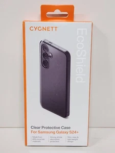BRAND NEW: CYGNETT ECOSHIELD CLEAR PROTECTIVE CASE FOR SAMSUNG GALAXY S24+ COVER - Picture 1 of 6