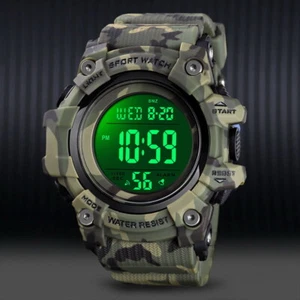 New Mens Watch Army Military Alarm Digital LED Waterproof Fashion Sports Watches - Picture 1 of 15