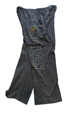 University of Michigan Wolverines Lounge Pajama Pant Stretch XL Gray Pockets Cover