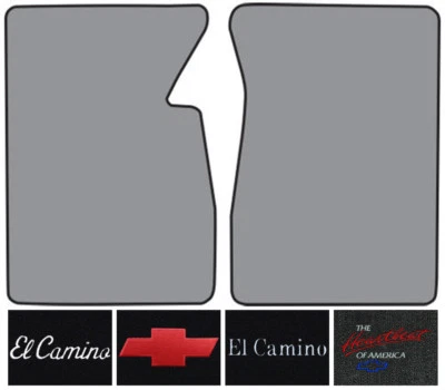 Alfombra Chevrolet El Camino 1959-1960 bucle logotipo alfombrilla 2 piezas Foto 1 de 2