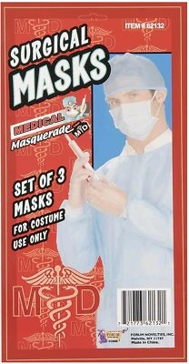 Pretend Doctor Mask Set-3 Pcs - Costume Accessory - Image 1 of 2