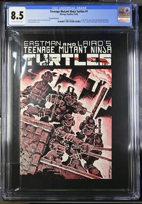 TEENAGE MUTANT NINJA TURTLES #1 RARE 2nd PRINT CGC 8.5 MIRAGE 1984 - Image 1 of 2