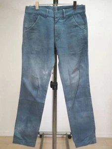 THE ELDER STATESMAN Men's twill pants bottoms blue gray cotton casual - Picture 1 of 8