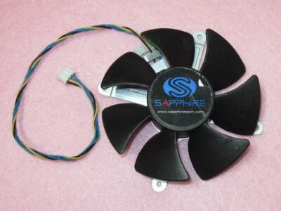 Cooler Fan For Sapphire HD5870 AD0912UB-U7BGL 85mm 4Pin 0.45A Graphics Card - Image 1 of 2
