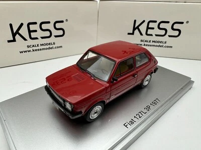 Fiat 127L 3P 1977 rojo #111 Kess 1/43 Foto 1 de 4