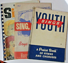 3 x Praise Books - Hymns and Choruses - Youth Sings ++ - Sheet Music Piano Vocal