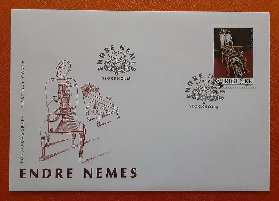 SWEDEN 1996 FDC Endre Nemes Painting Mi 1968 Scott 2199 Superb 3444 - Image 1 of 1