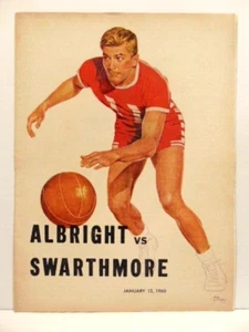 vintage Albright College vs. Swarthmore Basketball Program: Jan. 13, 1960 - Picture 1 of 8