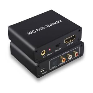 SPDIF Coaxial ARC Audio Extractor HDMI-compatible Digital to Analog Converter