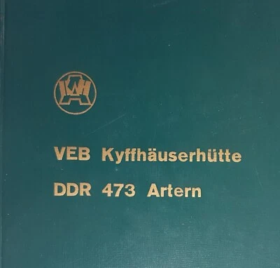 DDR Aktenmappe VEB Kyffhäuserhütte Artern Landmaschinenbau - Bild 1 von 4