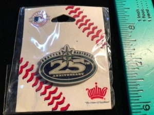 Seattle Mariners 25th Anniversary Pin - NEW - MLB Licensed - Butterfly Pin Back - Picture 1 of 1