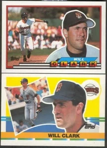 Will Clark 1989+1990 Topps 'Bigs' pair - Picture 1 of 1