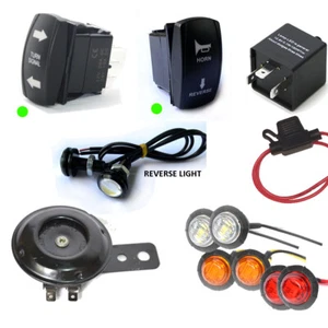 Rocker Switch Universal Turn Signal Street Legal Led Reverse Kit for SXS ATV UTV - Picture 1 of 12