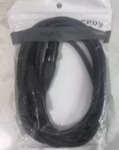 3.28FT, 1M, MICROPHONE / PATCH LEAD, 3 PIN XLR CABLE BLACK, DMX008 SER FOR PULSE - Picture 1 of 3