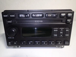 2001-04 Ford 6-CD Changer Cassette Radio for Lincoln Mercury, F150, Expedition - Picture 1 of 5