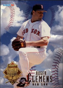 1994 Fleer Update Diamond Tribute Boston Red Sox Baseball Card #4 Roger Clemens