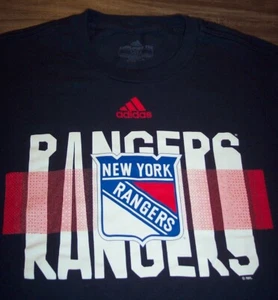 NEW YORK RANGERS NHL HOCKEY ADIDAS T-Shirt HERREN SMALL Navy Blau - Bild 1 von 4