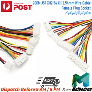 JST XH2.54 XH 2.54mm 20CM Wire Cable 2P/3P/4P/5P/6P/8Pin AU Stock - Picture 1 of 4