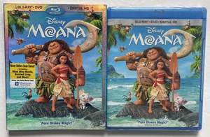 Moana ( Blu-Ray + DVD + Digital HD + Slipcover 2017 ) Disney - BRAND NEW SEALED - Picture 1 of 4