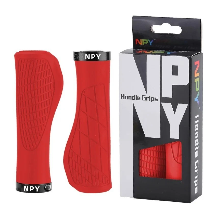 Bike Grips Rubber Mountain Bicycle MTB Handlebar Ergonomic Cycling Lock - Image 1 of 4