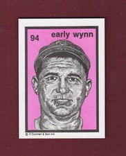 #94 EARLY WYNN, Indians | BASEBALL GREATS 1984-88 O'Connell&Son Ink LE/2,000