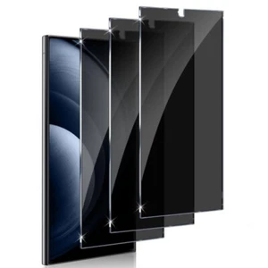 Tempered Glass Privacy Screen Protector for Samsung Galaxy S25 Ultra S24 Ultra - Picture 1 of 14