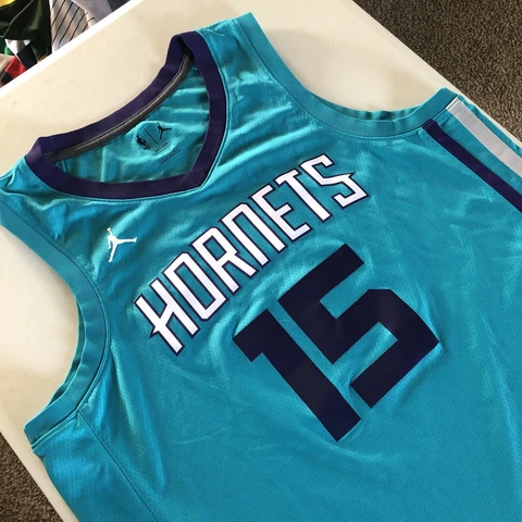 Nike Jordan Kemba Walker Charlotte Hornets Authentic Jersey Swingman Sz 52 Cover