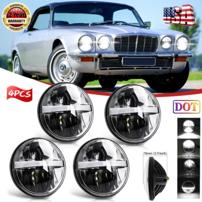 5.75" LED Projector Headlights Sealed Beam Headlamps Fit for Jaguar XJ6 XJS XJ12 - Image 1 of 4