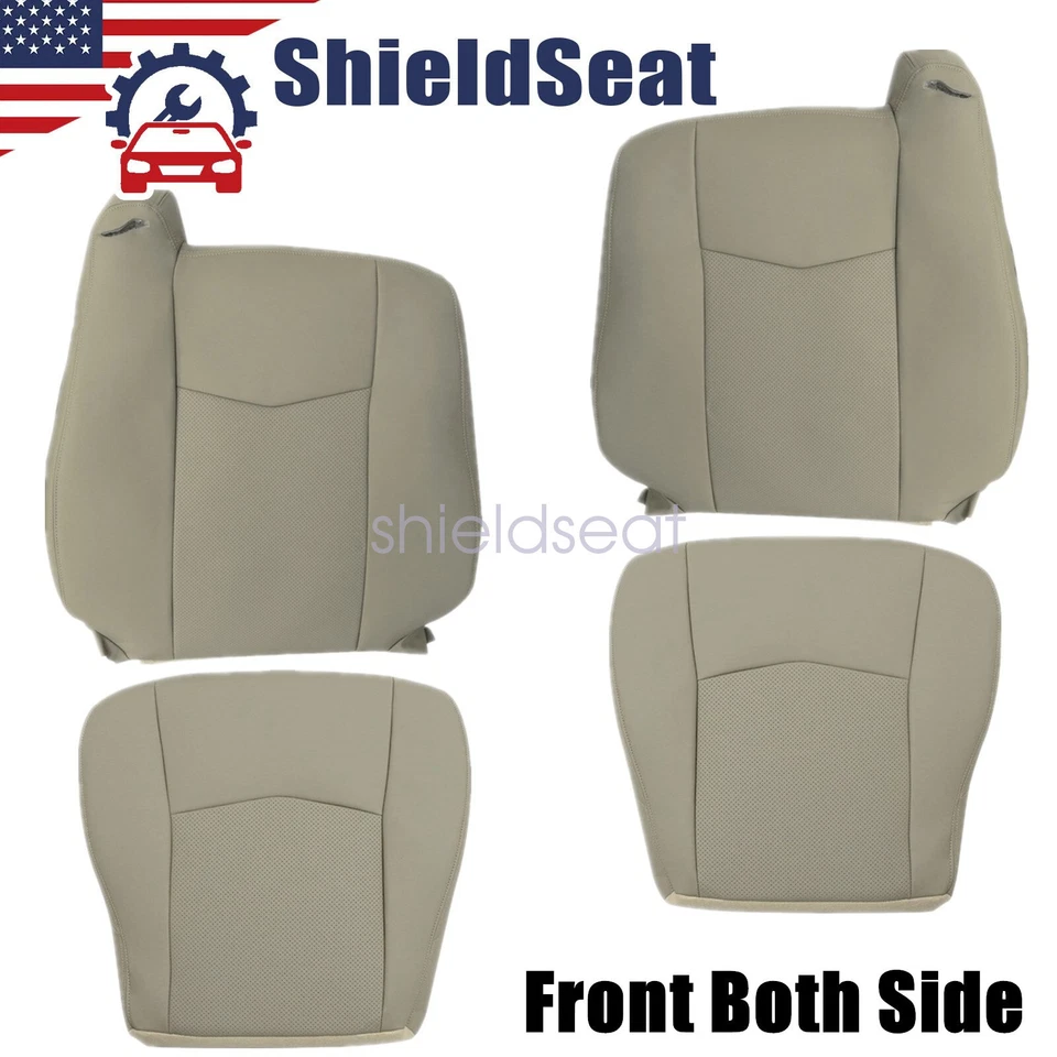 Both Driver & Passenger Leather Seat Covers Tan For 2004 to 2009 Cadillac SRX Foto 1 de 4
