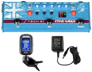Tech 21 Steve Harris SH1 Signature SansAmp Bass Guitar Effects Pedal ( TUNER ) - Picture 1 of 3